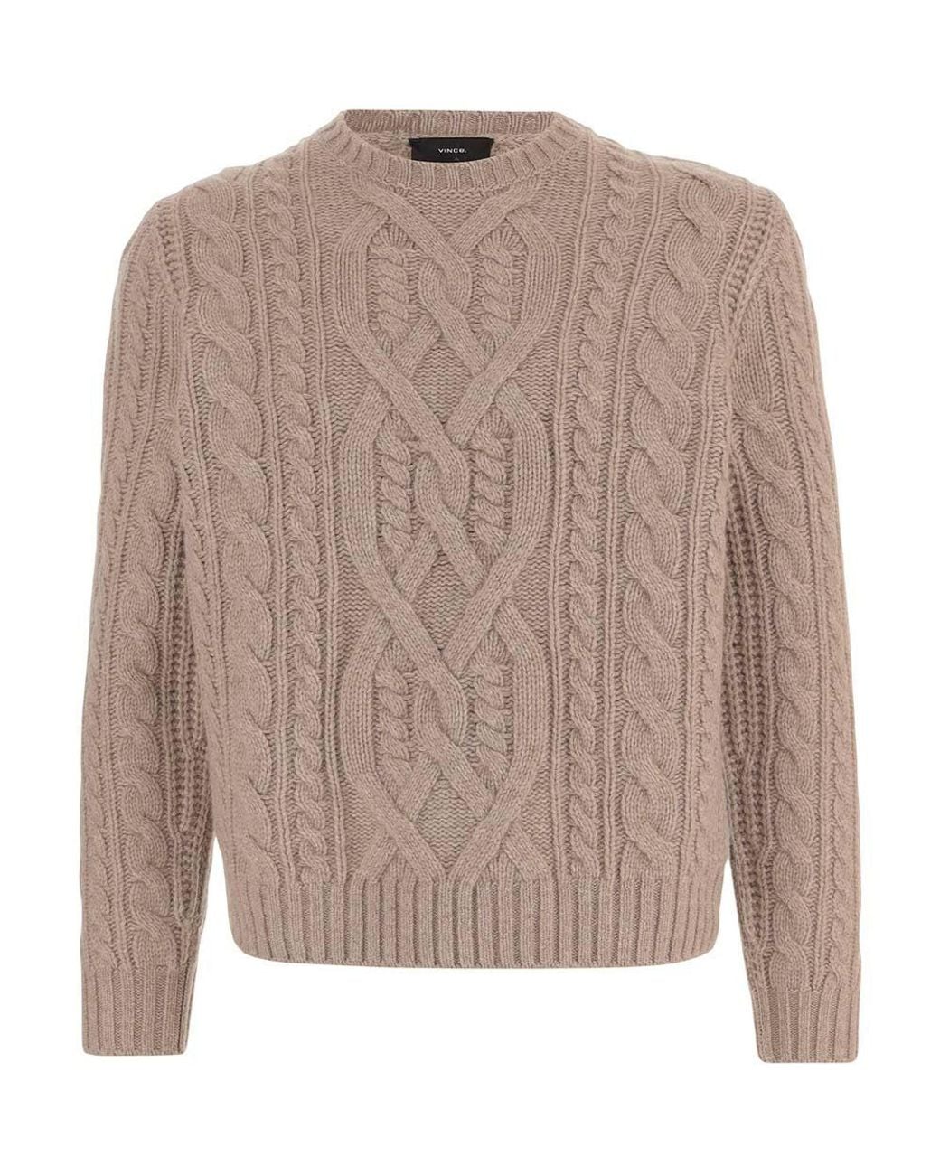 Vince Brown Crew Neck Sweater for men