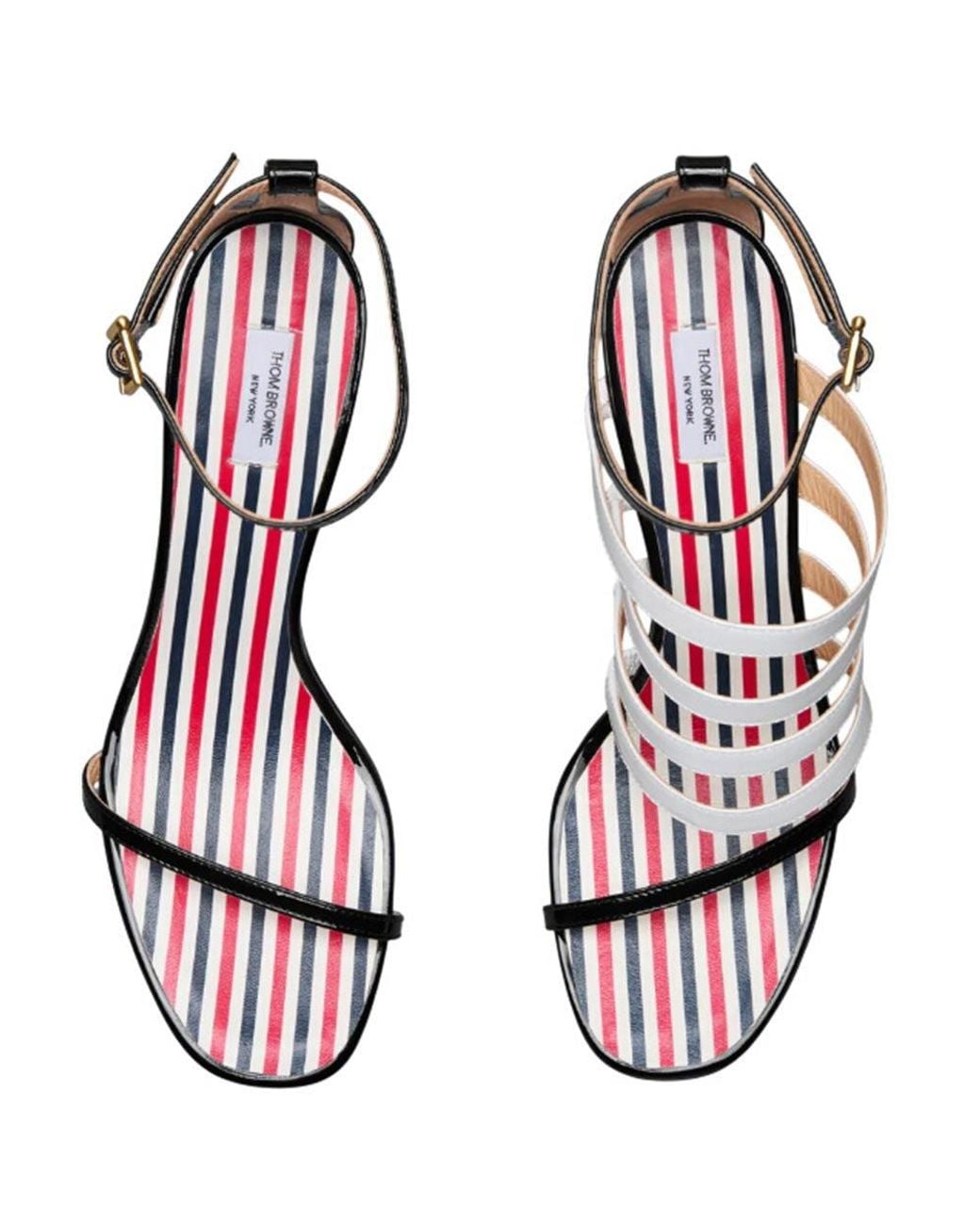 Thom Browne Black Open Toe Heels