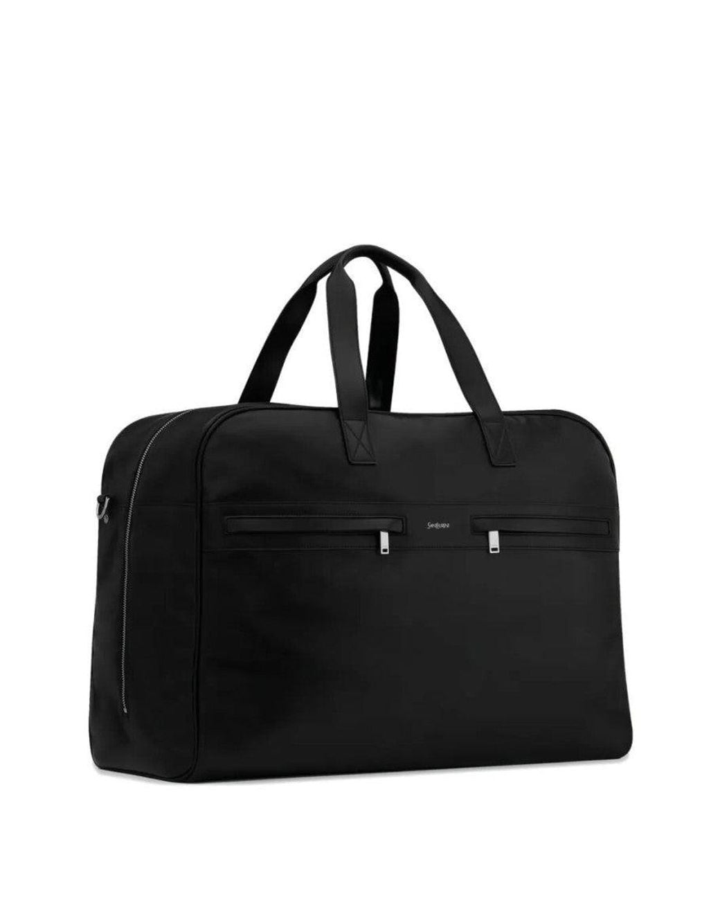 Saint Laurent Black Camp Maxi Duffle Bag for men