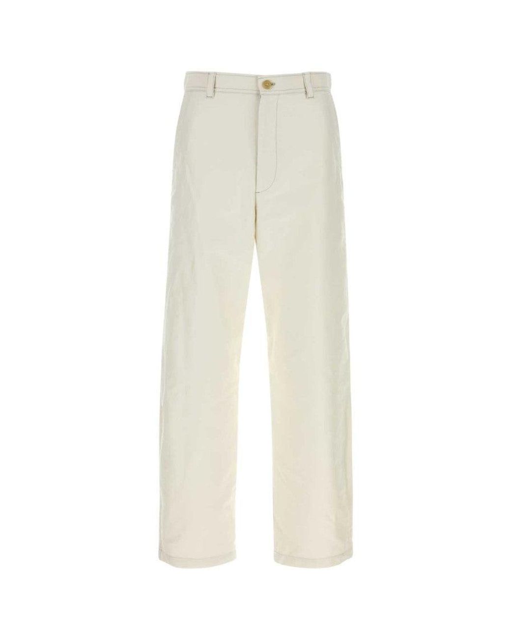 A.P.C. White Relaxed Chino Pants for men