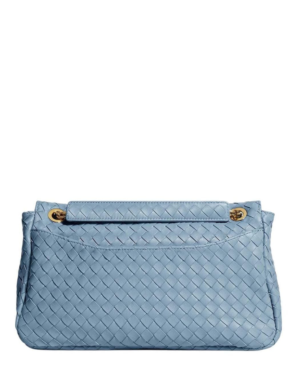 Bottega Veneta Blue Mineral Madison Medium Shoulder Bag