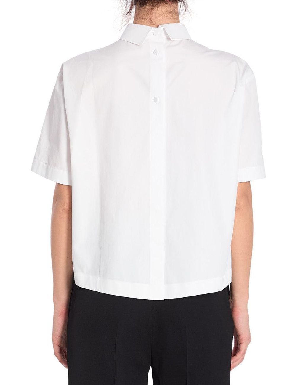 Gucci White Boxy Logo Shirt