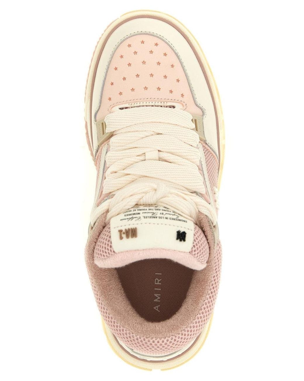 Amiri Pink Ma-1 Logo Sneakers