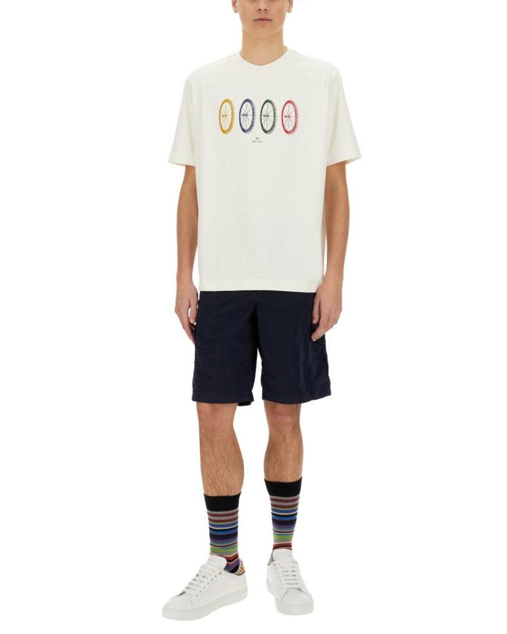 Paul Smith Blue Solid Shorts for men