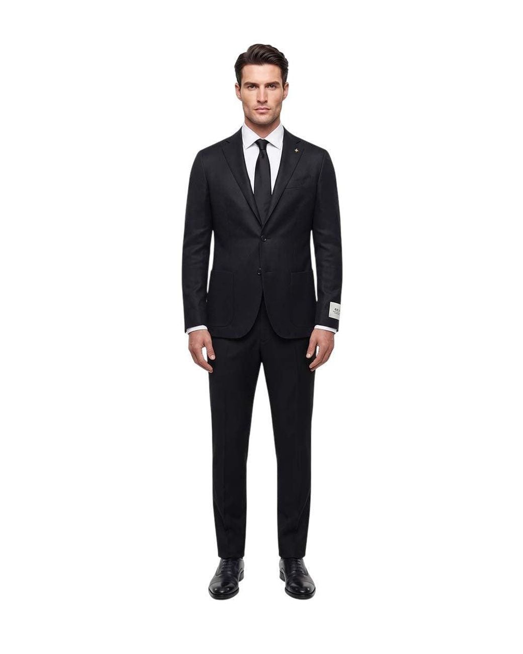 Corneliani Blue Notched Lapel Blazer for men