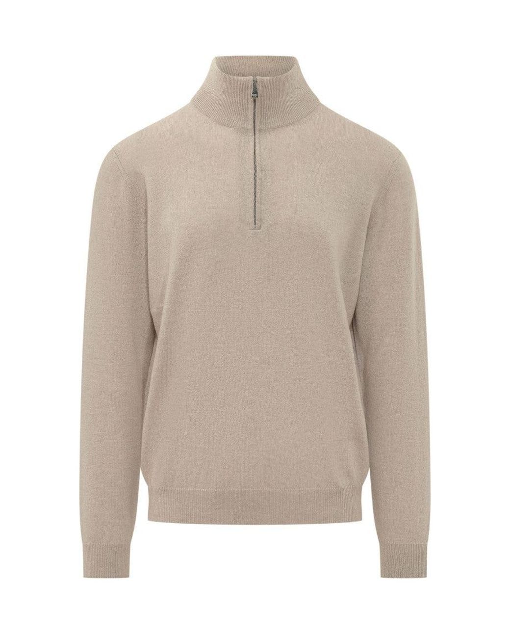 Malo Natural Light Knitted Sweater for men