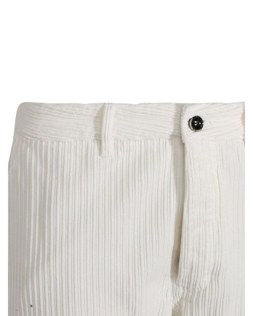 Nine:inthe:morning White Light Corduroy Trousers for men