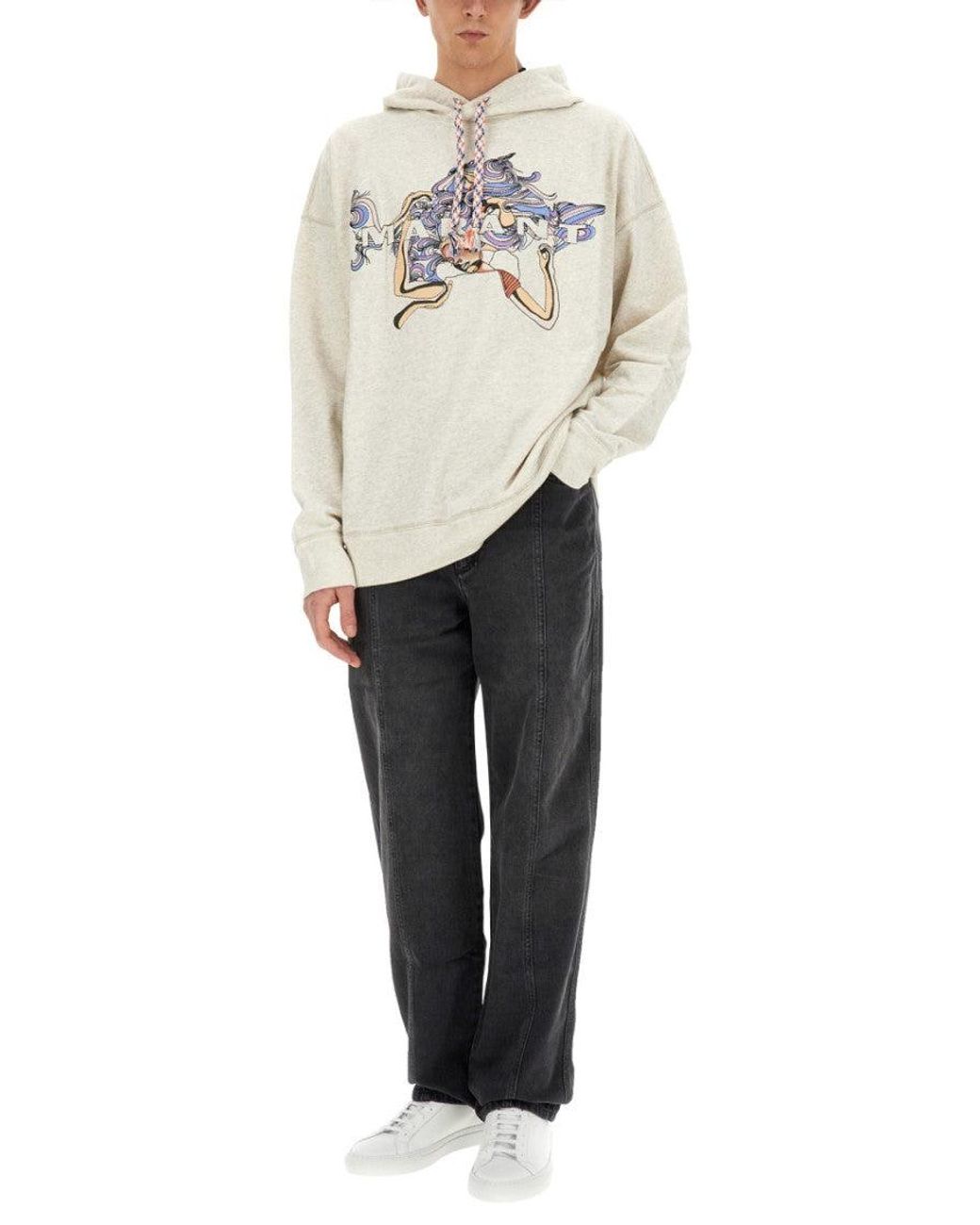 Isabel Marant Gray Light Hood Sweatshirts for men