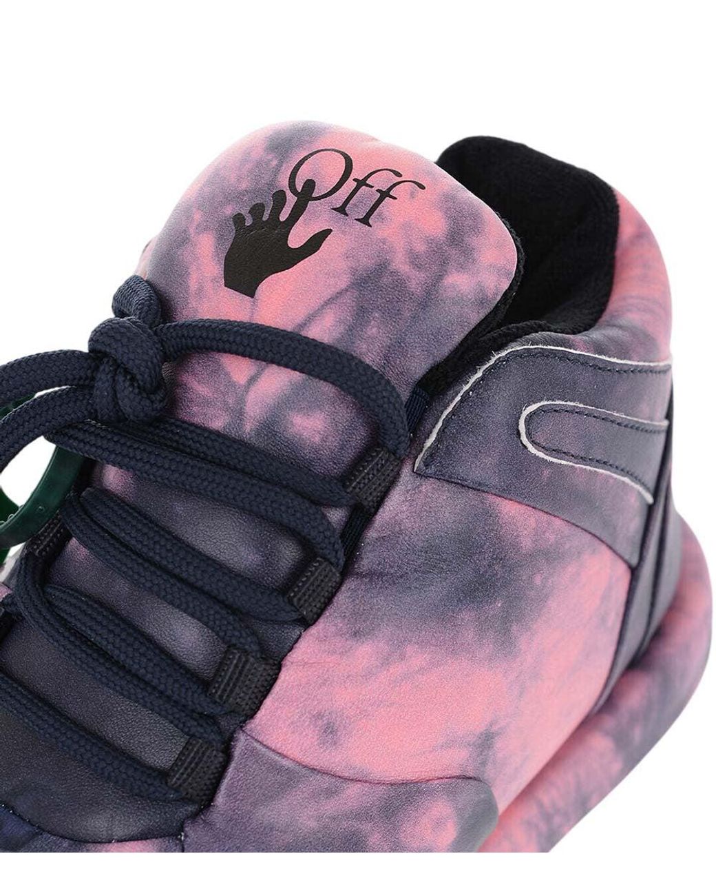 Off-White c/o Virgil Abloh Purple Leather Sneakers