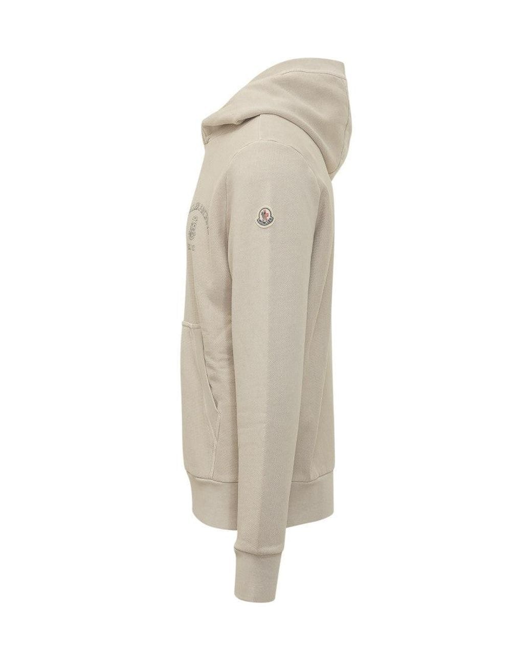 Moncler Natural Logo Hood Sweatshirt for men