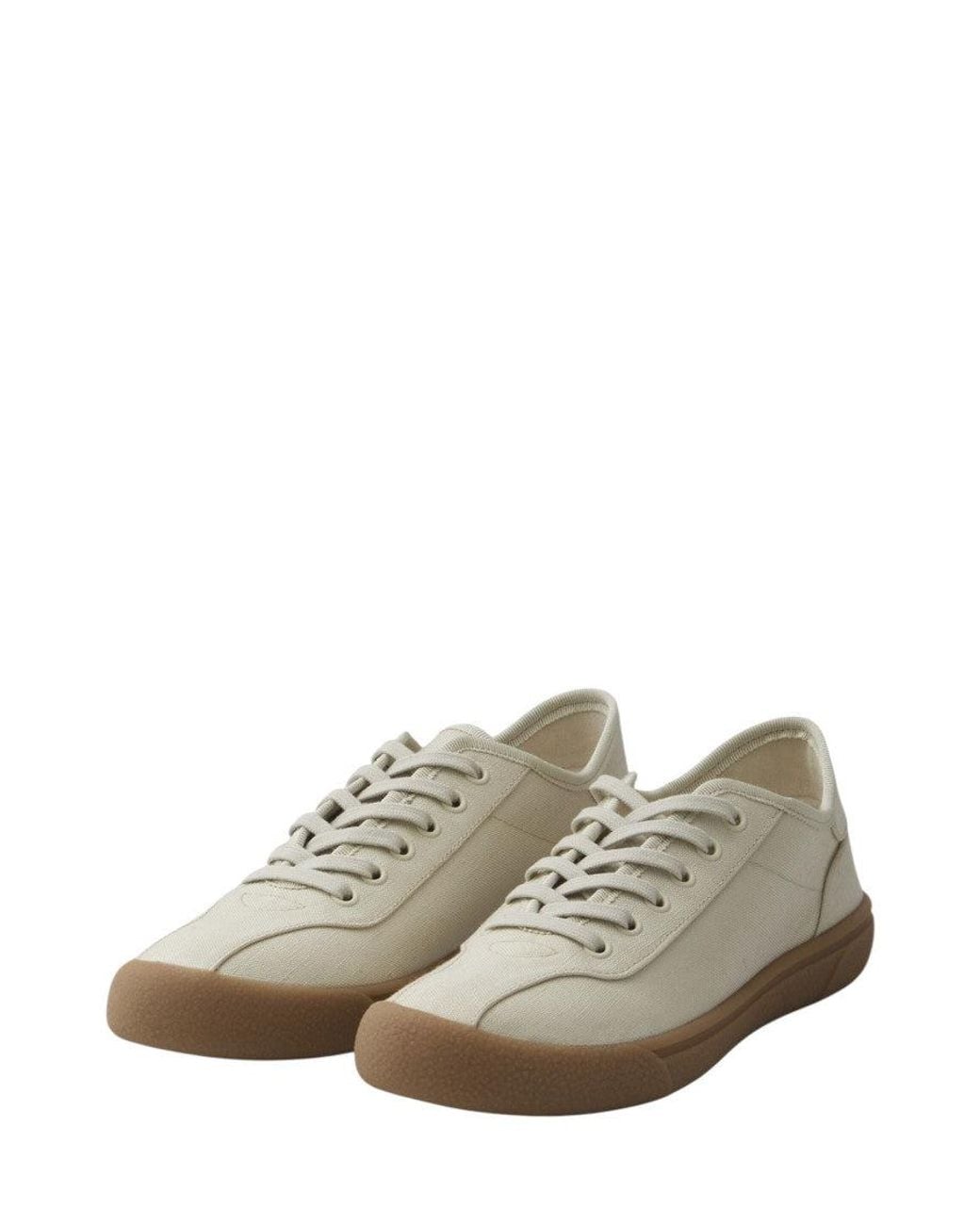 The Row Natural Canvas Sneakers