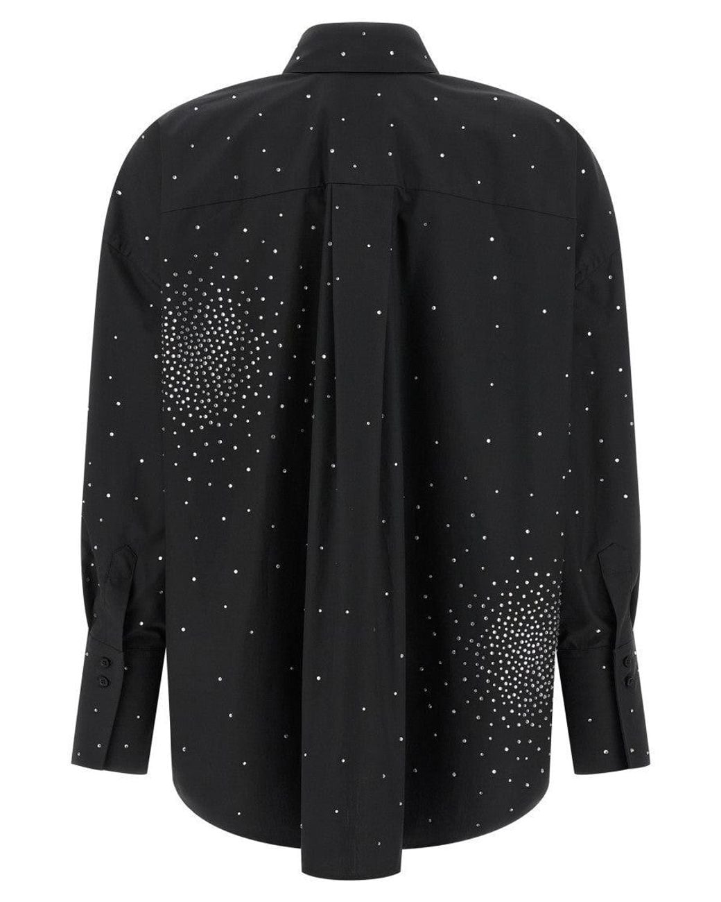GIUSEPPE DI MORABITO Black Oversized Embellished Shirt