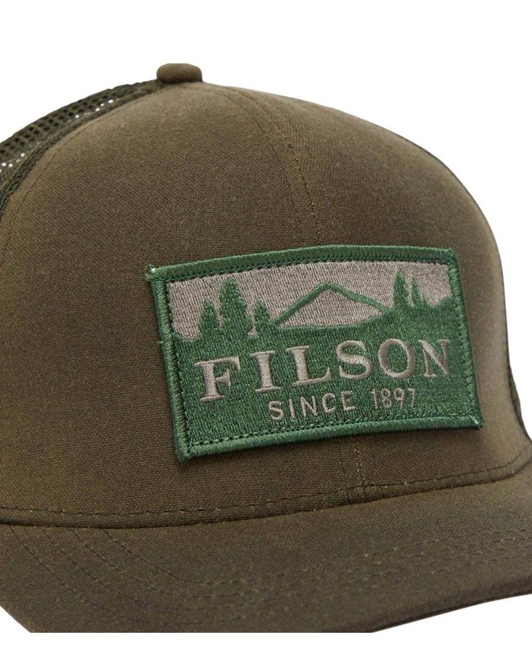 Filson Green Logo Baseball Hat for men