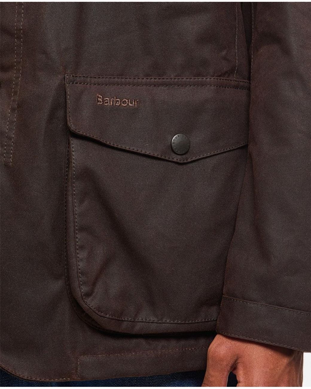 Barbour Brown Embroidered Logo Jacket for men