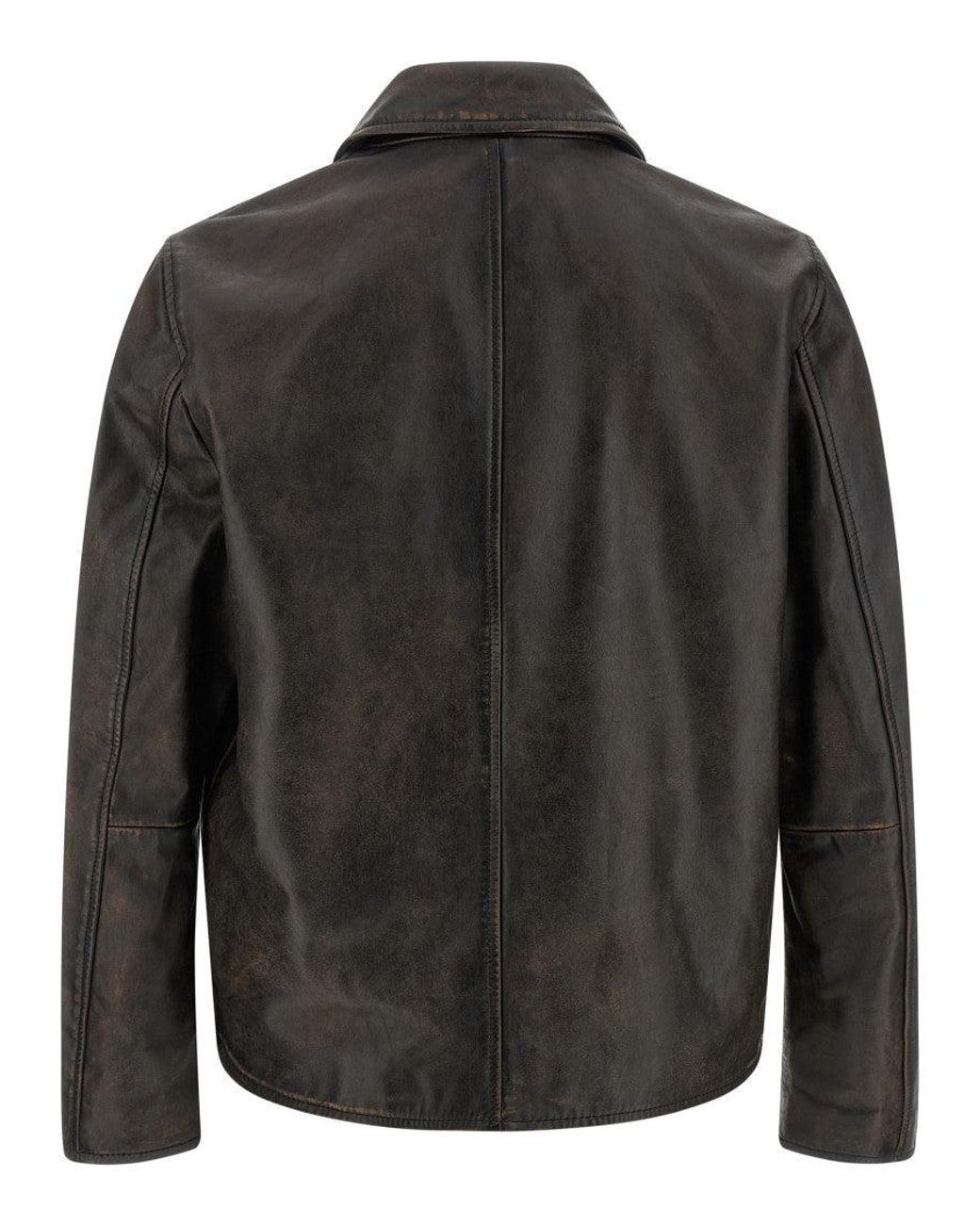 DIESEL Black Shirt Collar Jackets for men