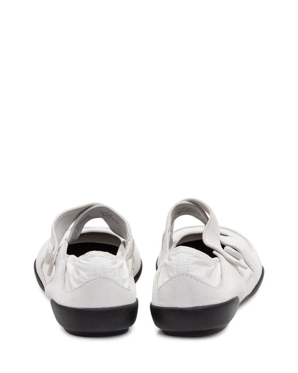 Tory Burch White Off Round Toe Ballet Flats