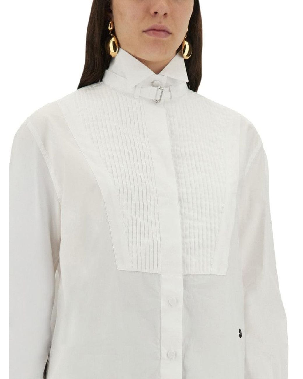 McQueen White Regular Solid Shirt