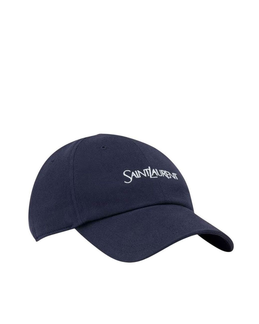 Saint Laurent Blue Logo Baseball Cap for men