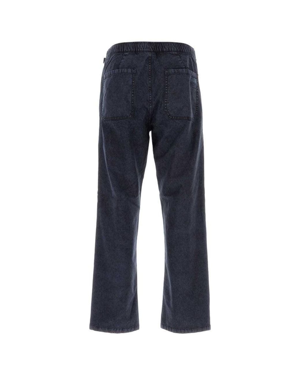 Napapijri Blue Flat Front Trousers for men