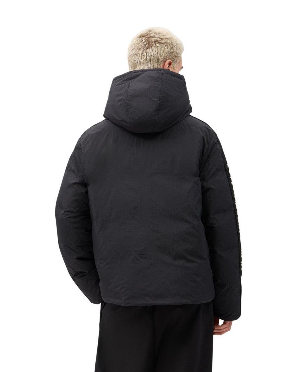 EA7 Blue Logo Hood Jacket for men