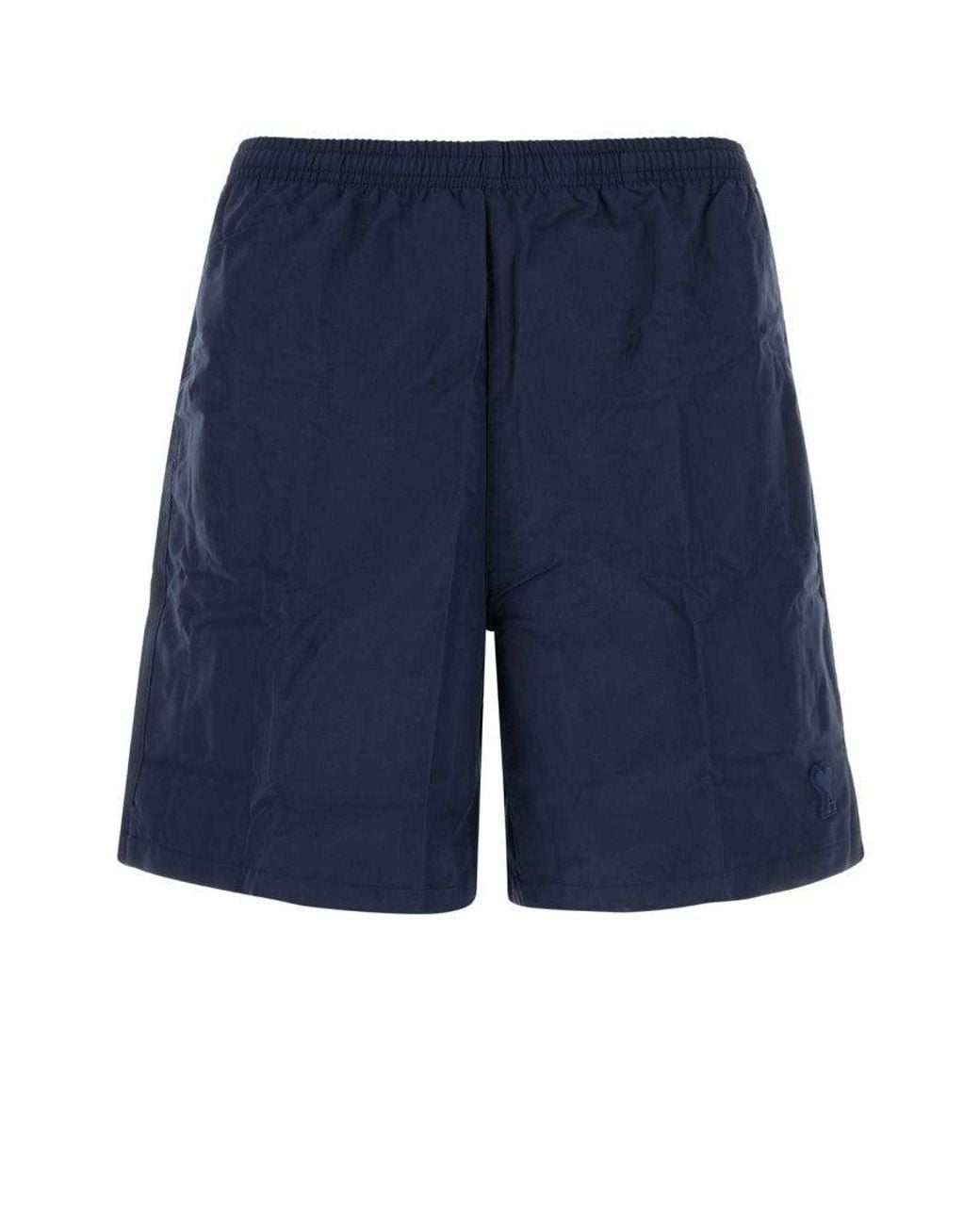 AMI Blue Solid Shorts for men