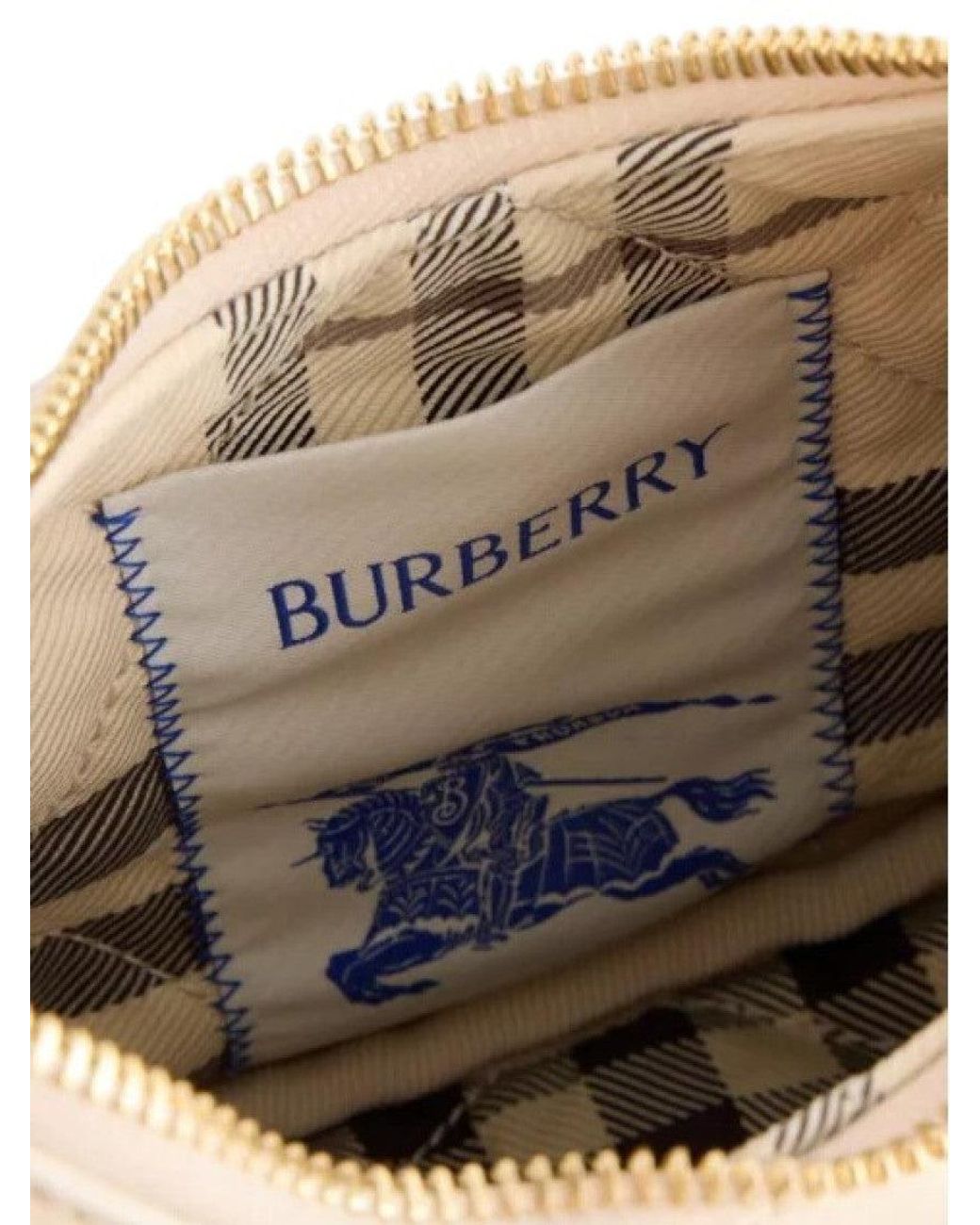 Burberry Natural Horseshoe Small Crossbody Bag