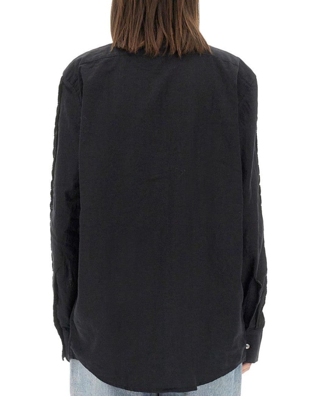 Our Legacy Black Relaxed Textured Shirt