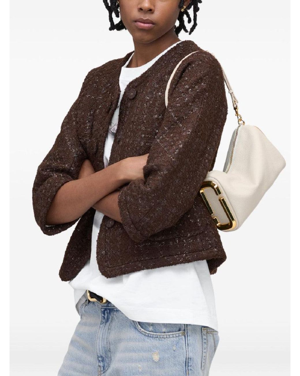 Marc Jacobs White Snapshot Shoulder Bag