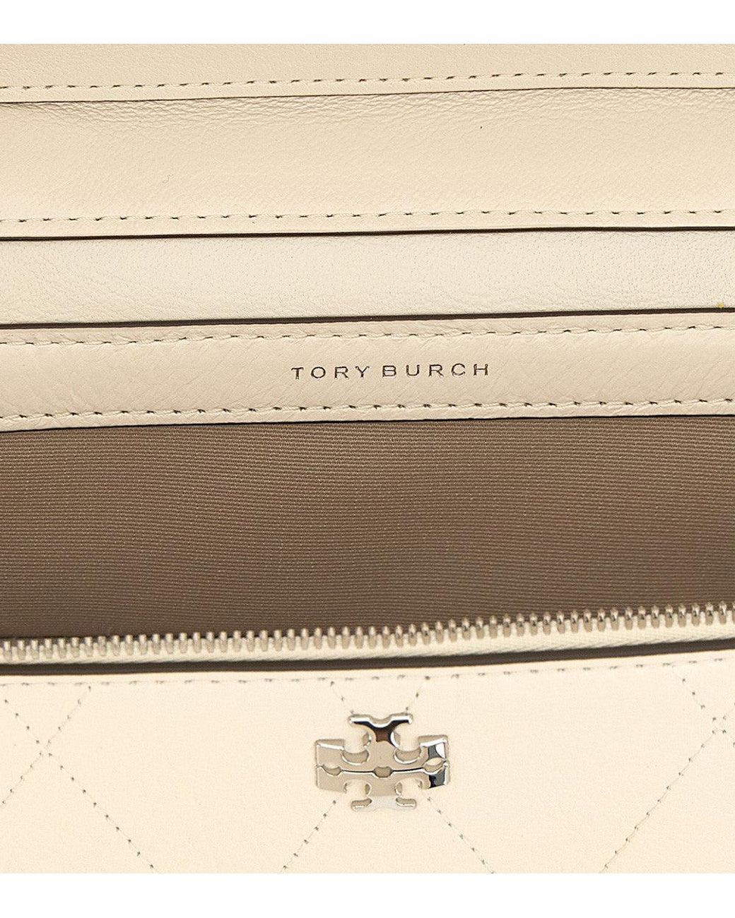 Tory Burch Natural Light Cream Charlie Vanity Mini Crossbody Bag
