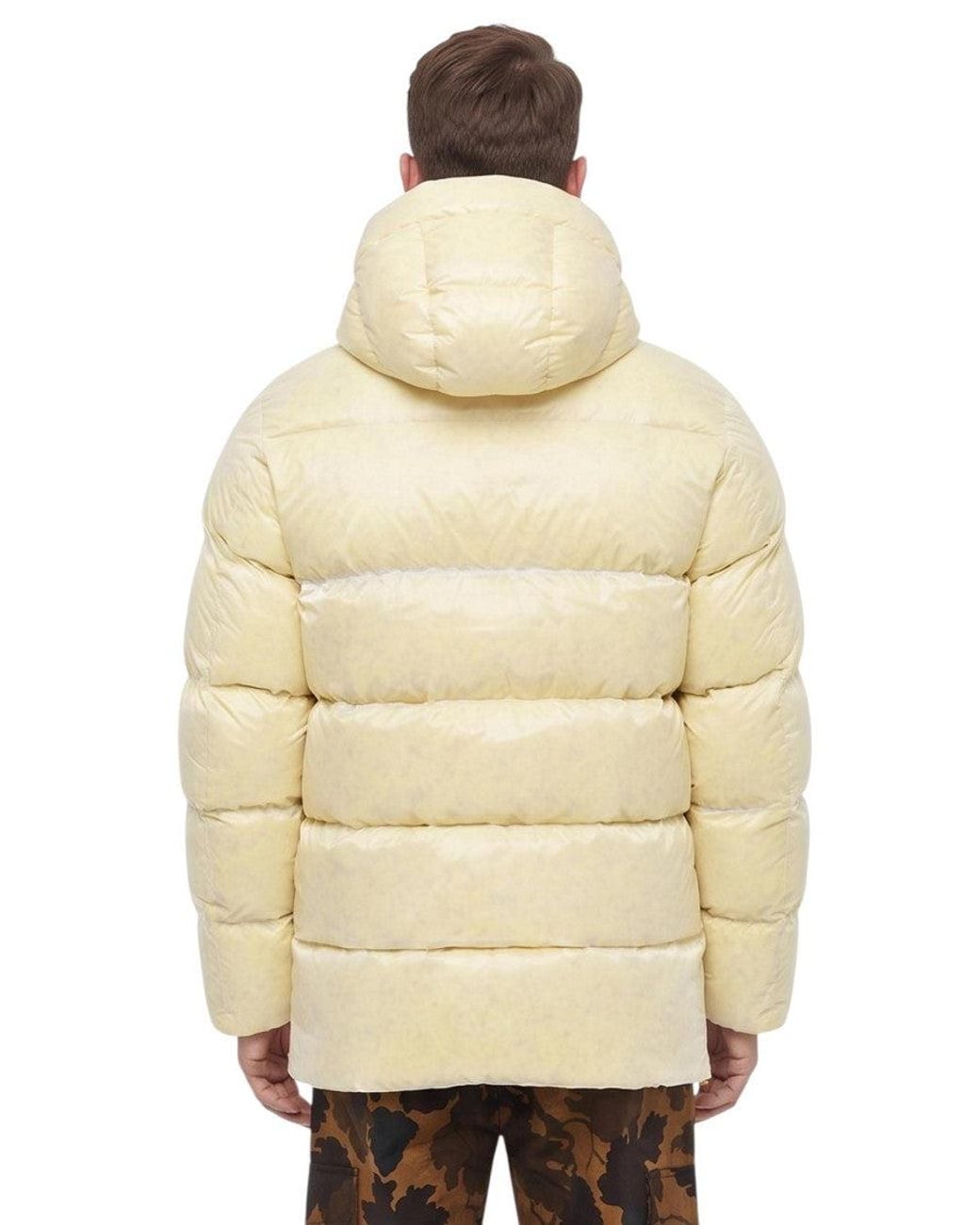 Woolrich Natural Hooded Parka Jacket for men