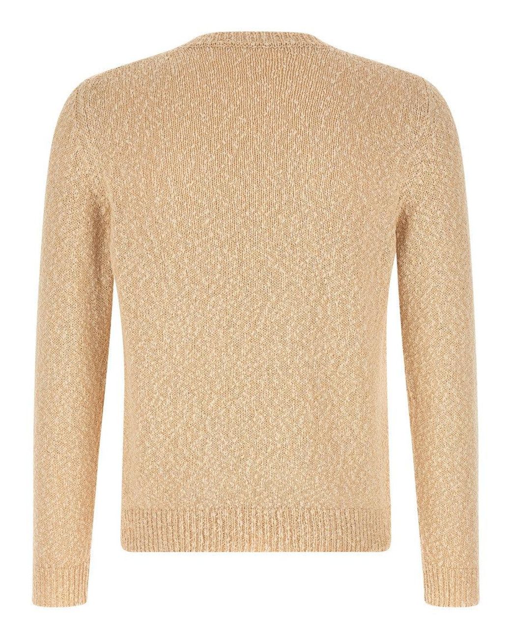 Zanone Natural Knitted Sweater for men