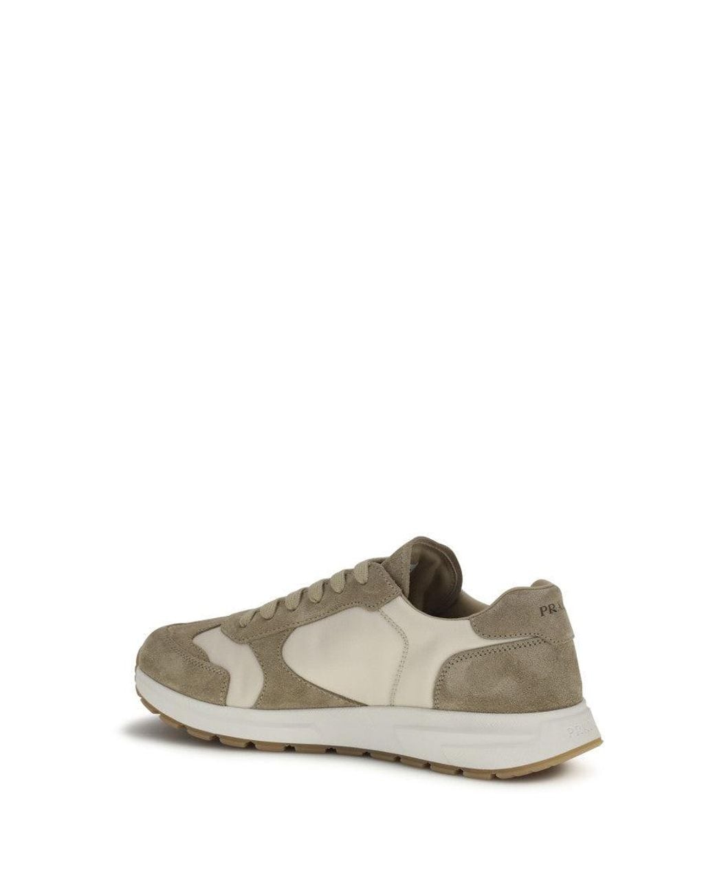 Prada White Prax Sneakers for men