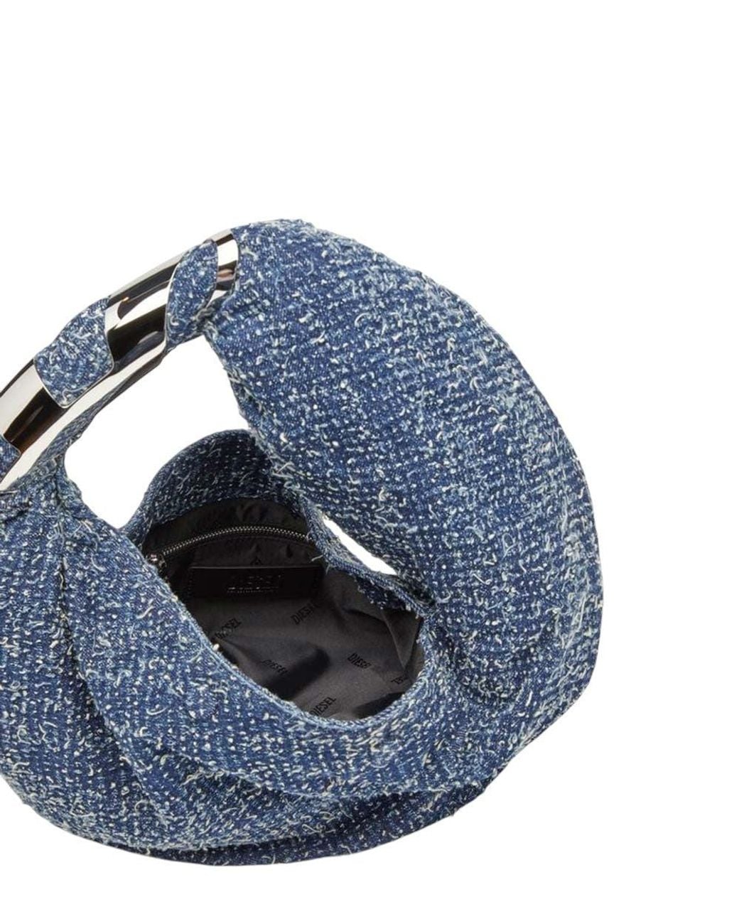DIESEL Blue Denim Grab-D Small Hobo