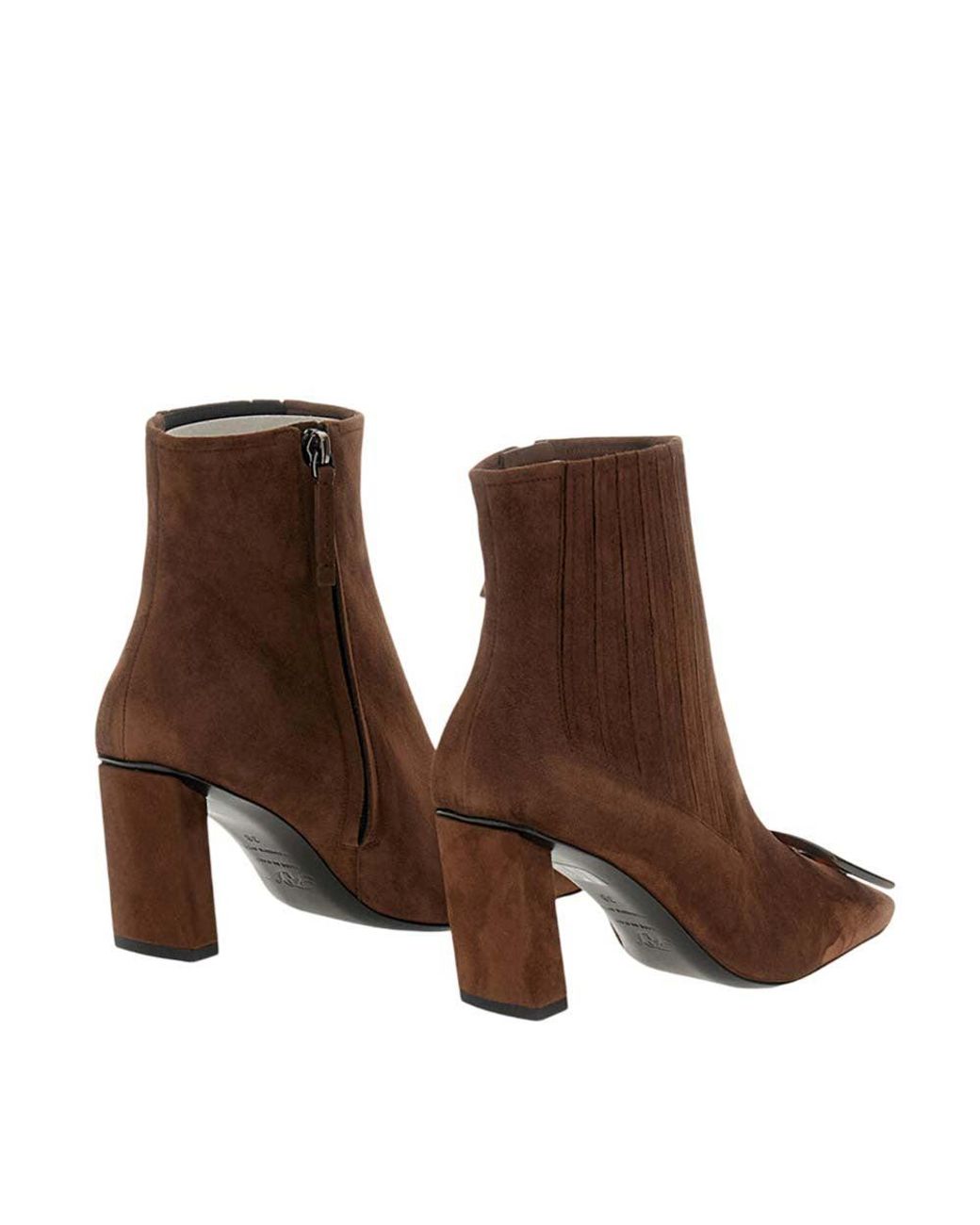 Roger Vivier Brown Zipper Boots