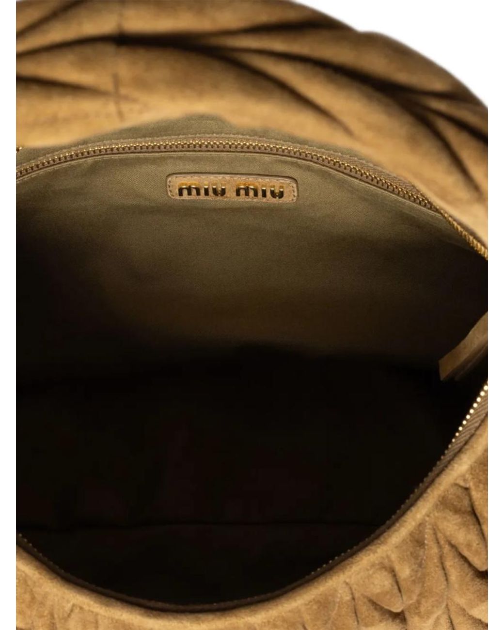 Miu Miu Brown Wander Matelasse Hobo