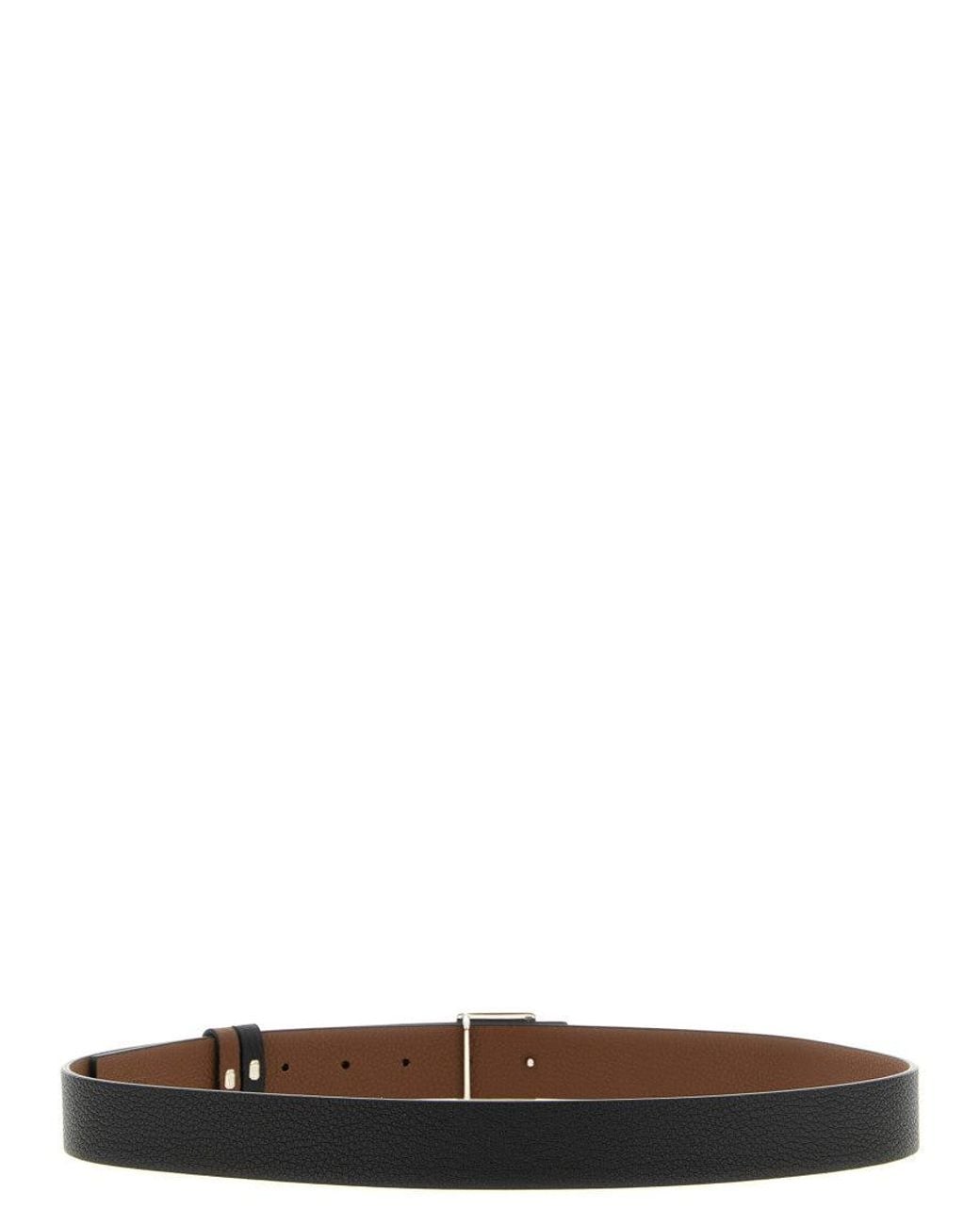 Fendi White Ff Reversible Buckle Belt for men