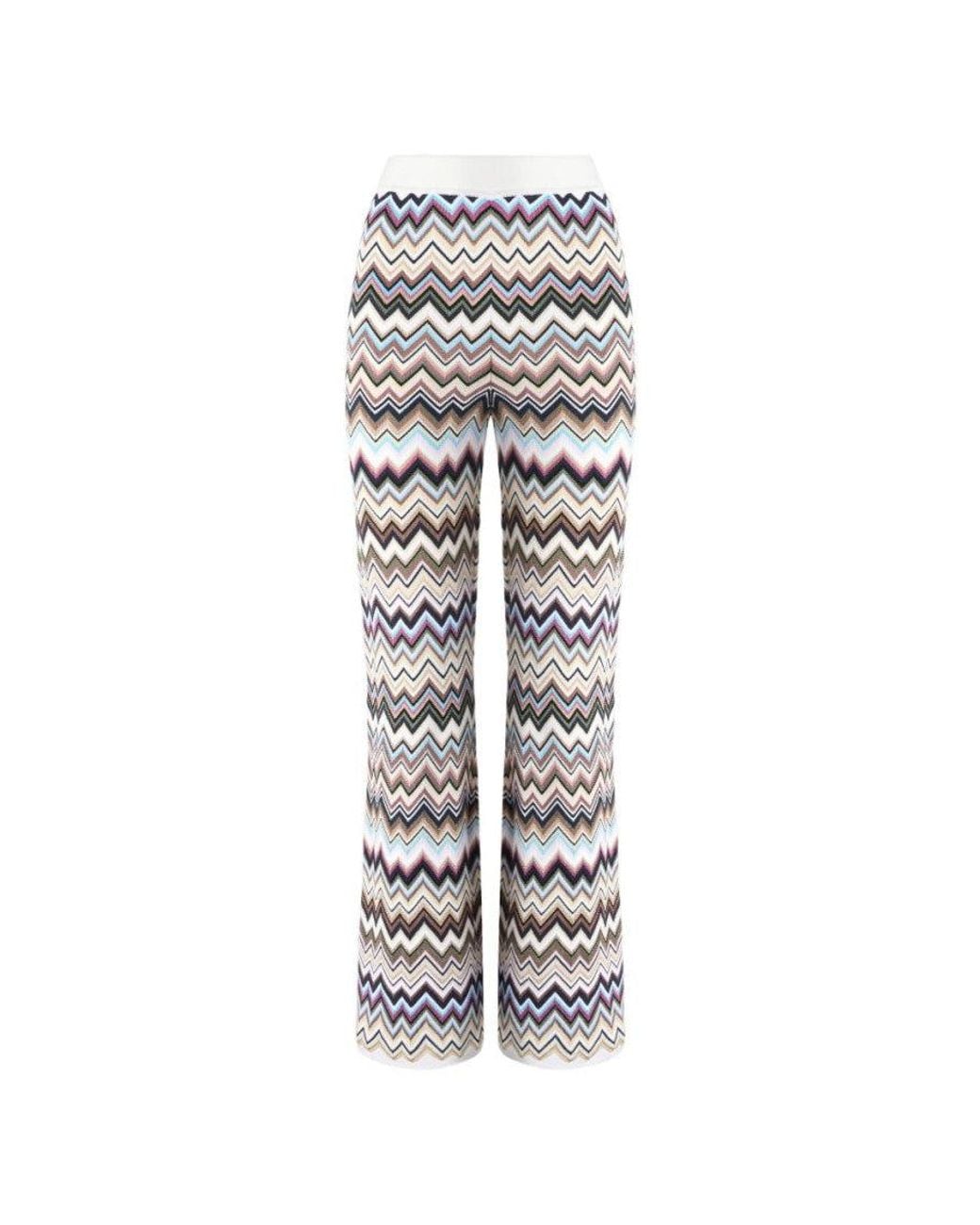 Missoni White Straight Pants