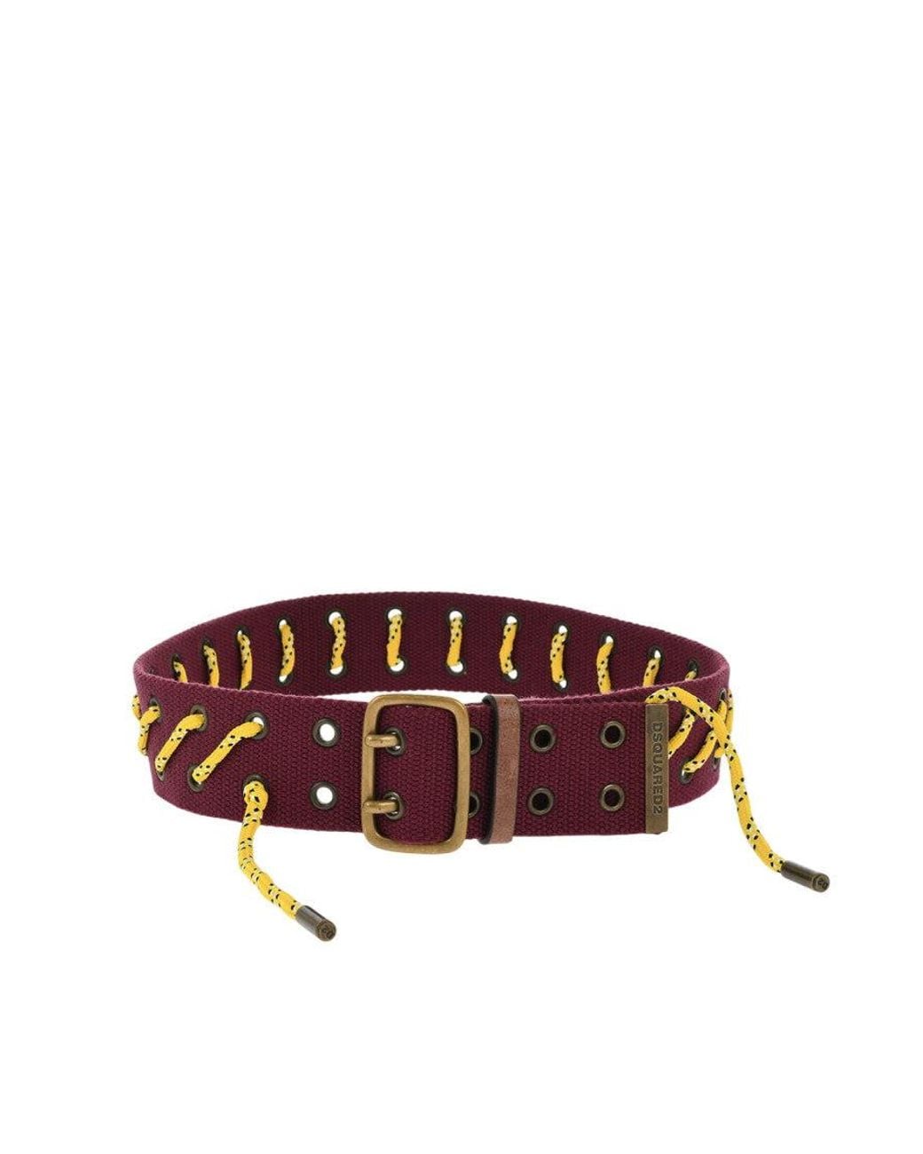 DSquared² Red Boy Scout Solid Belt