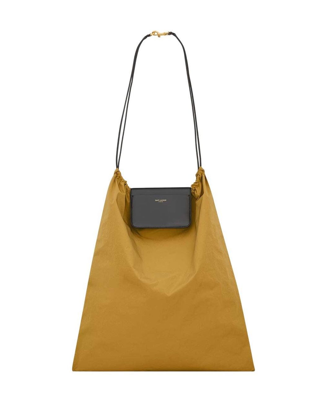 Saint Laurent Natural Mustard Foulard Folding Tote for men