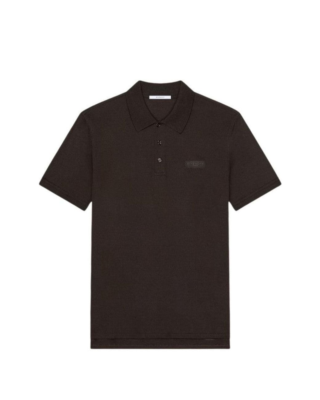 Givenchy Black Dark Logo Polo for men