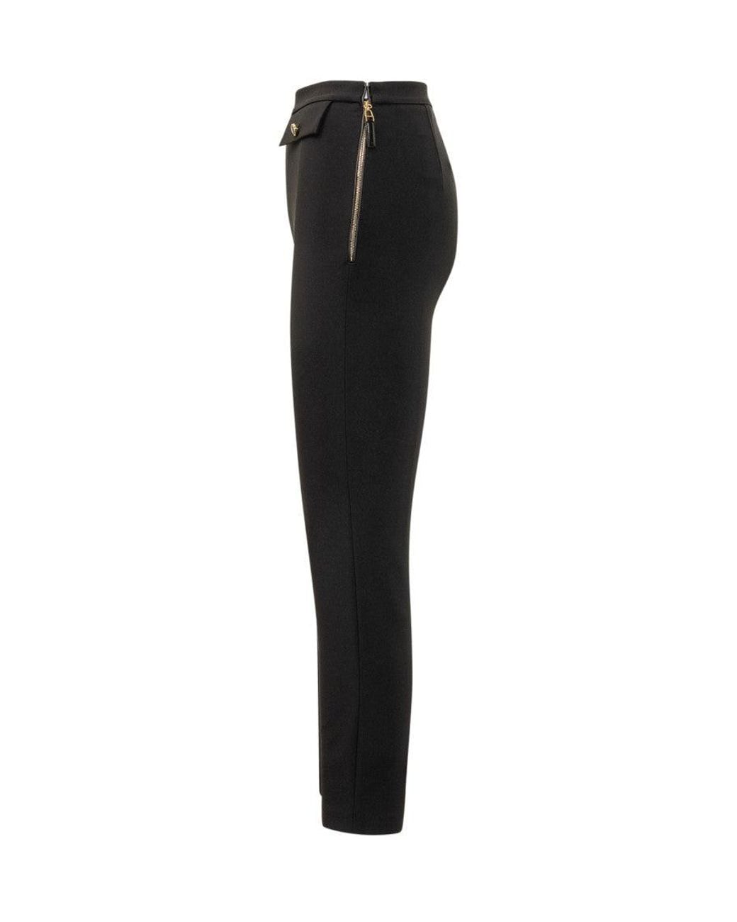 Elisabetta Franchi Black Chic Skinn Chino Trousers