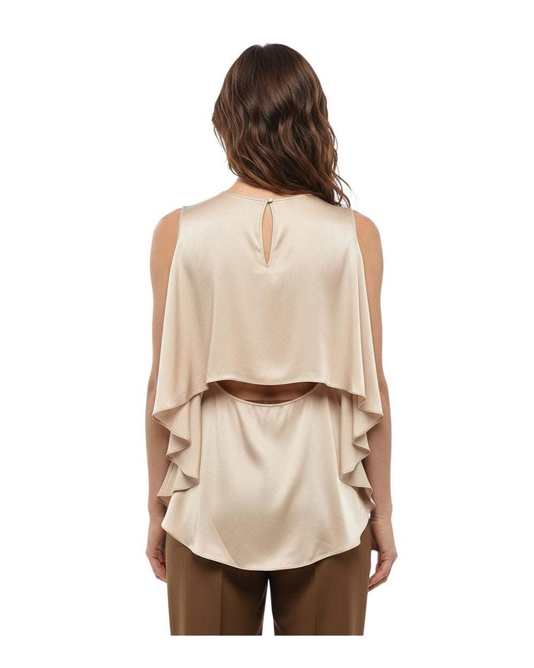 Stella McCartney Natural Crew Neck Top