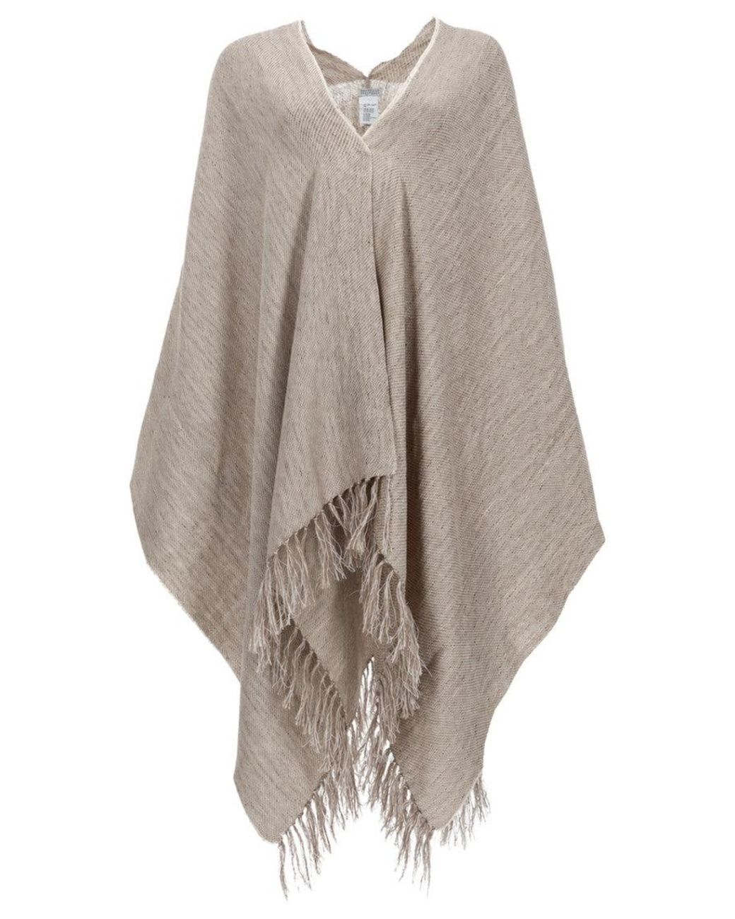 Brunello Cucinelli Natural Solid V Neck Sweater