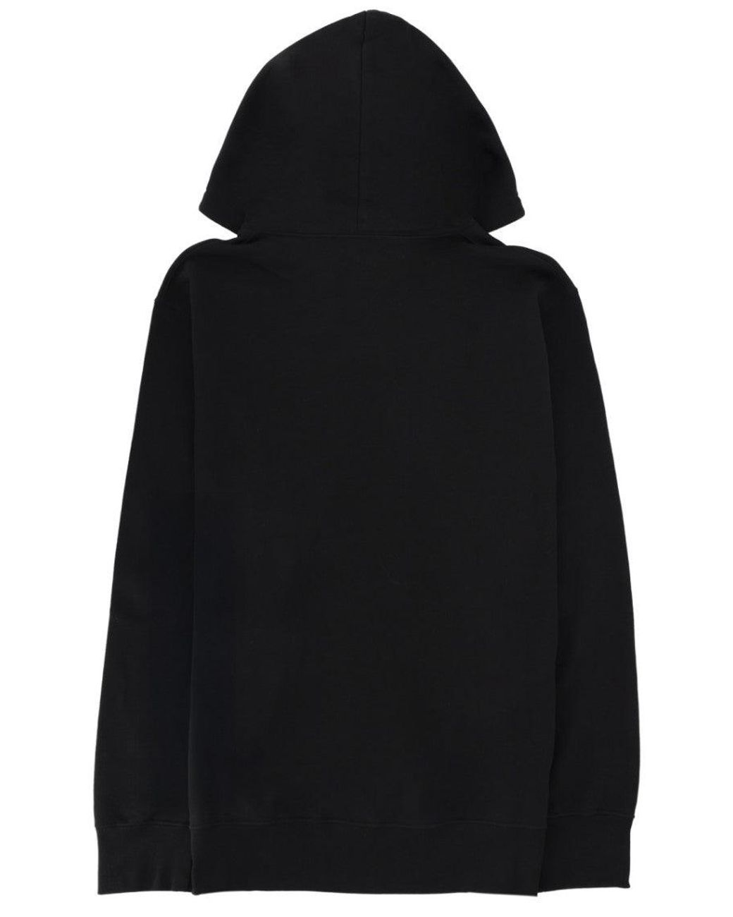 McQueen Black Graphic Logo Hoodie for men