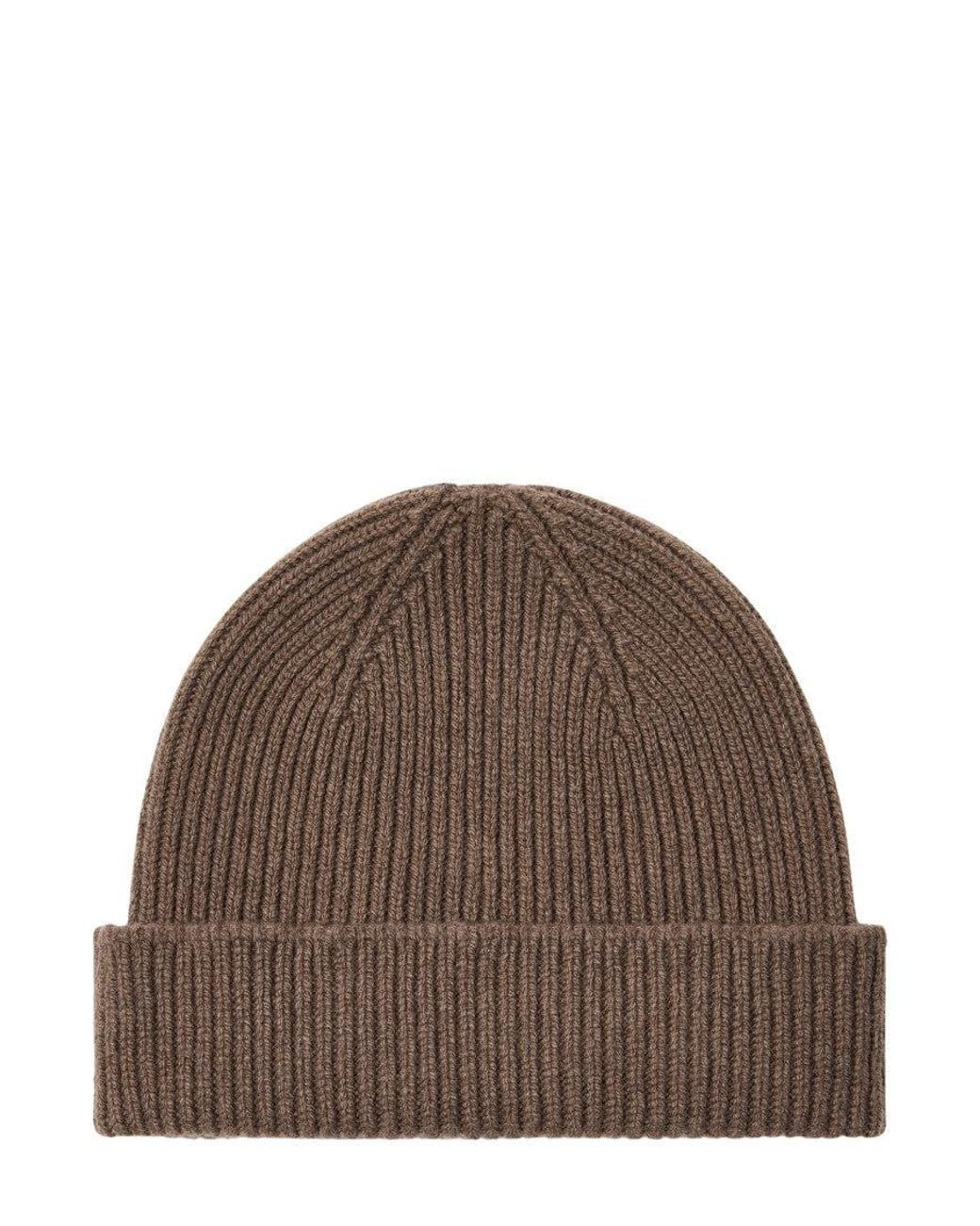 Paul Smith Brown Knitted Beanie Cap for men