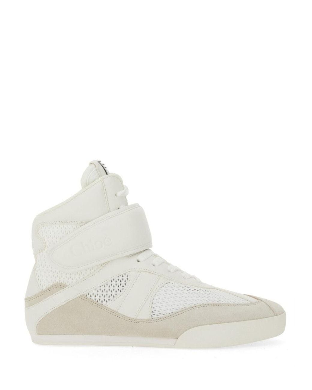 Chloé White Perforated Sneakers