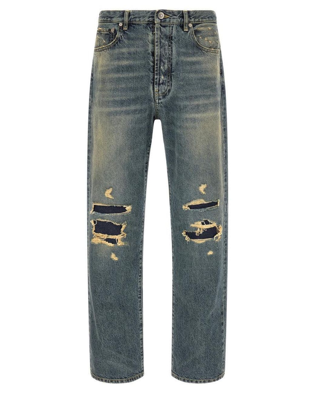 Maison Margiela Blue Mid Rise Jeans for men