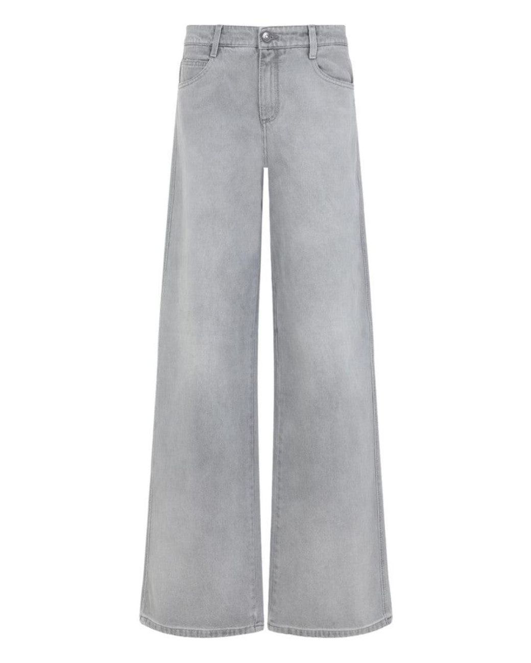 Ermanno Scervino Gray Baggy Jeans