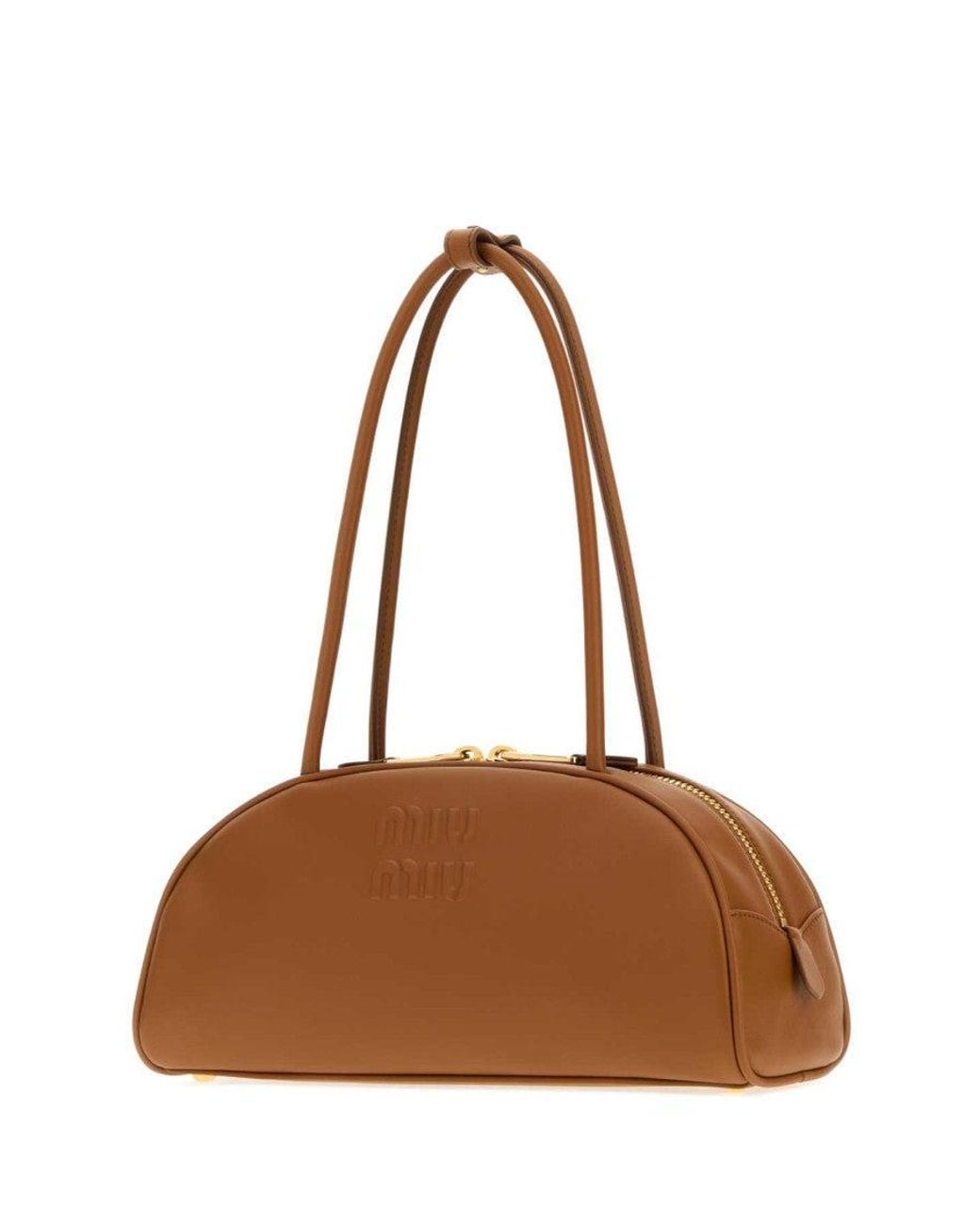 Miu Miu Brown Beau Medium Shoulder Bag