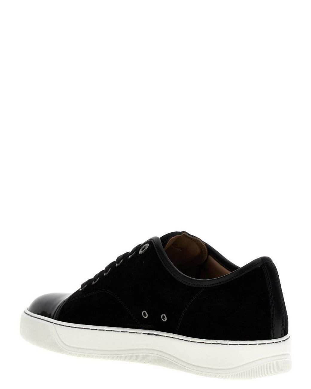 Lanvin Black Solid Sneakers for men